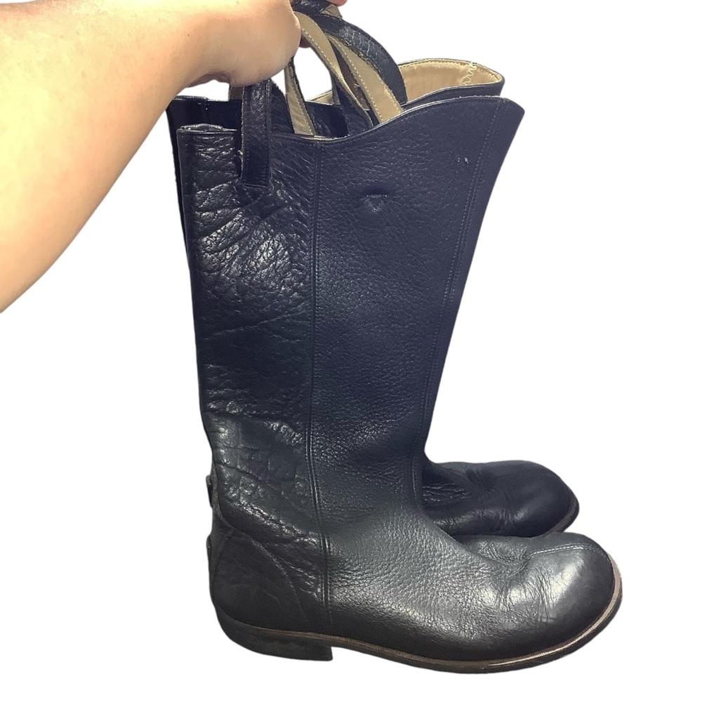 Jim Barnier Pebble Leather Cowboy Boots